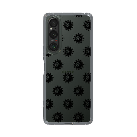 Slim Protection Case［ EVRIS - Sunny Motif - Black ］