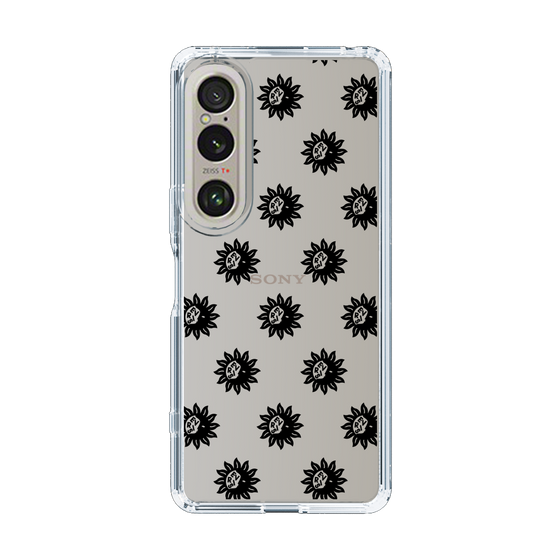 Slim Protection Case［ EVRIS - Sunny Motif - Black ］