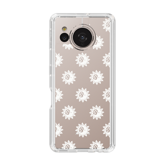 Slim Protection Case［ EVRIS - Sunny Motif - White ］