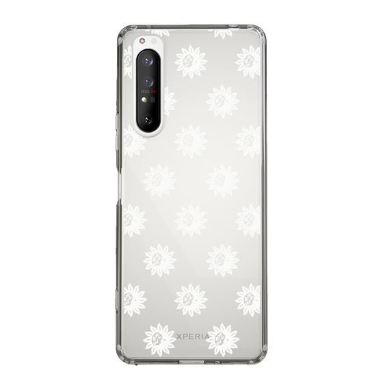 Slim Protection Case［ EVRIS - Sunny Motif - White ］