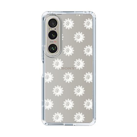Slim Protection Case［ EVRIS - Sunny Motif - White ］