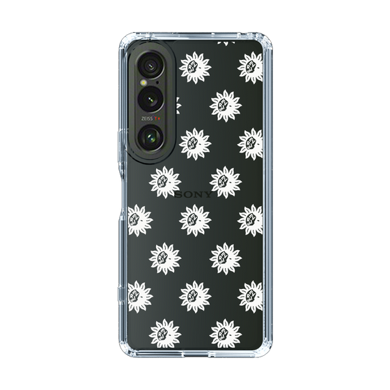 Slim Protection Case［ EVRIS - Sunny Motif - White ］