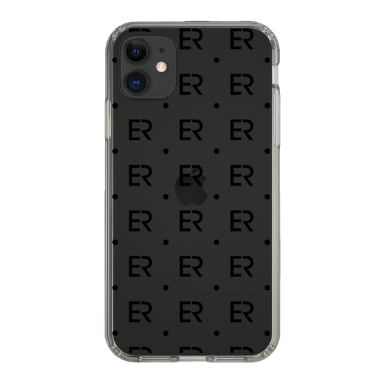 Slim Protection Case［ EVRIS - Monogram - Black ］