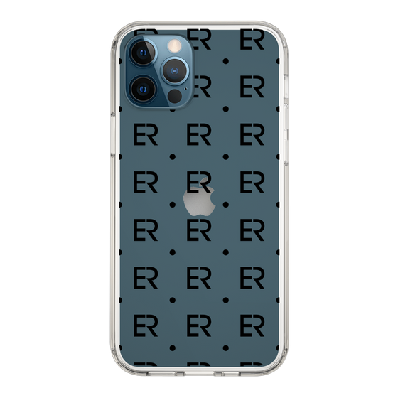 Slim Protection Case［ EVRIS - Monogram - Black ］
