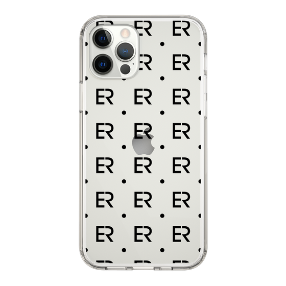 Slim Protection Case［ EVRIS - Monogram - Black ］