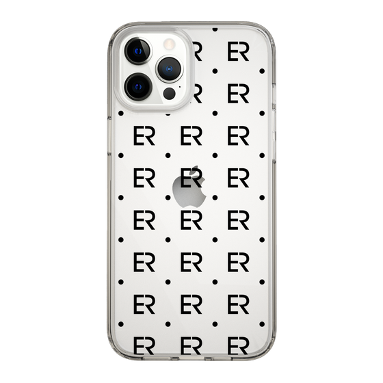 Slim Protection Case［ EVRIS - Monogram - Black ］