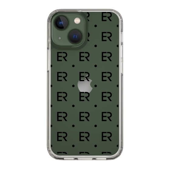Slim Protection Case［ EVRIS - Monogram - Black ］