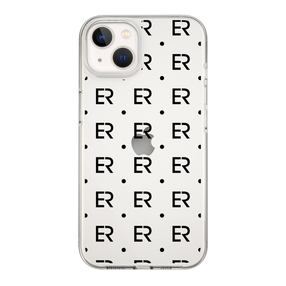 Slim Protection Case［ EVRIS - Monogram - Black ］