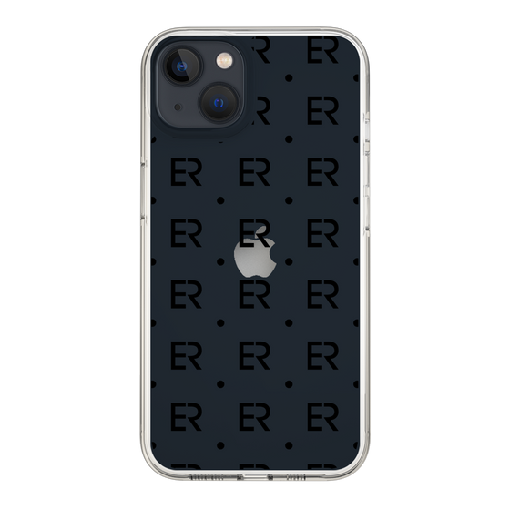 Slim Protection Case［ EVRIS - Monogram - Black ］