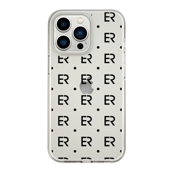 Slim Protection Case［ EVRIS - Monogram - Black ］
