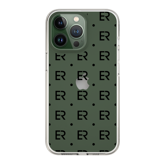 Slim Protection Case［ EVRIS - Monogram - Black ］