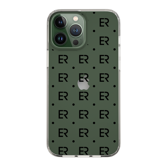 Slim Protection Case［ EVRIS - Monogram - Black ］