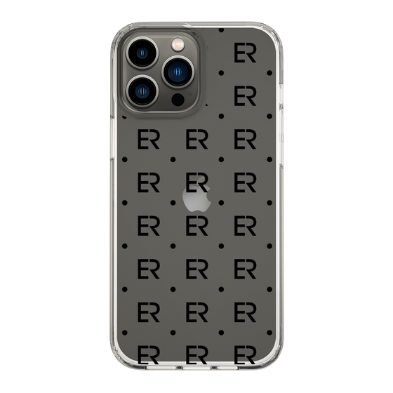 Slim Protection Case［ EVRIS - Monogram - Black ］