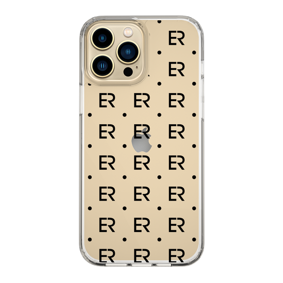 Slim Protection Case［ EVRIS - Monogram - Black ］