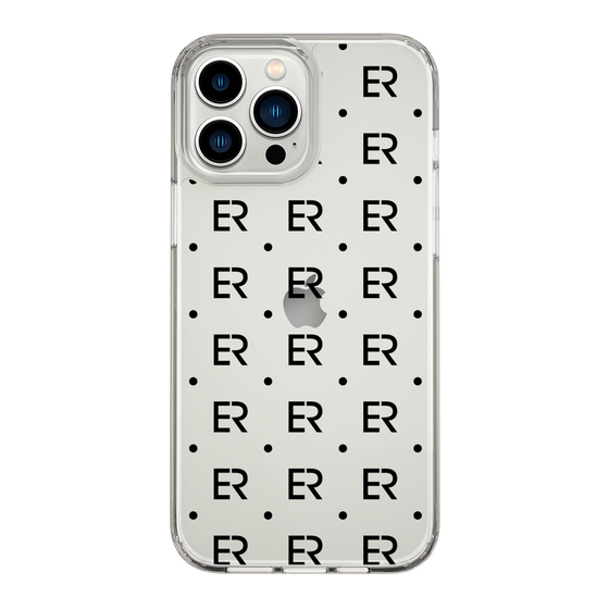 Slim Protection Case［ EVRIS - Monogram - Black ］
