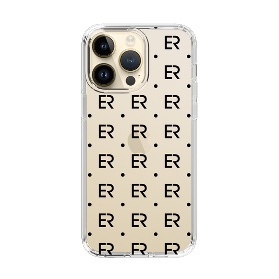 Slim Protection Case［ EVRIS - Monogram - Black ］