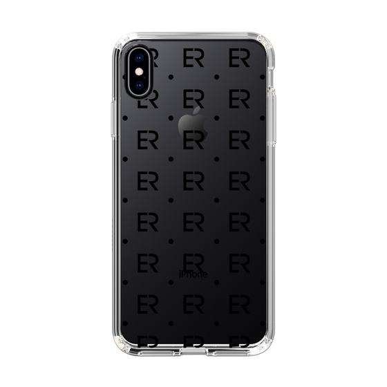 Slim Protection Case［ EVRIS - Monogram - Black ］