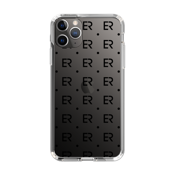 Slim Protection Case［ EVRIS - Monogram - Black ］