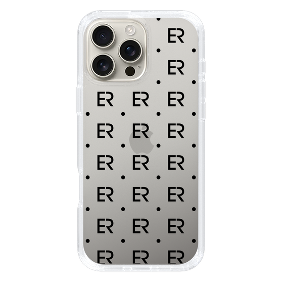 Slim Protection Case［ EVRIS - Monogram - Black ］