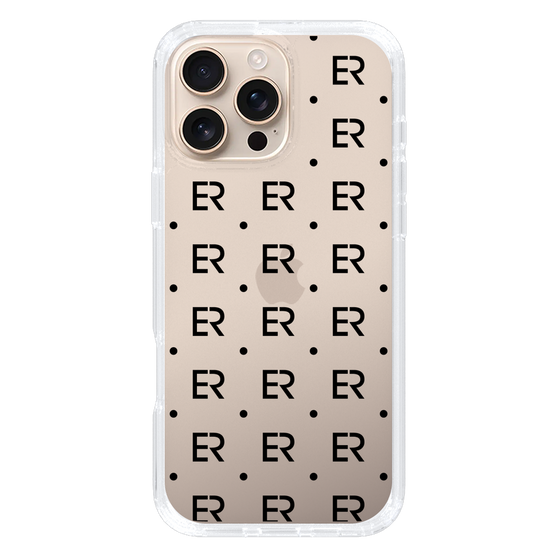 Slim Protection Case［ EVRIS - Monogram - Black ］