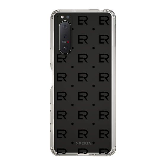 Slim Protection Case［ EVRIS - Monogram - Black ］