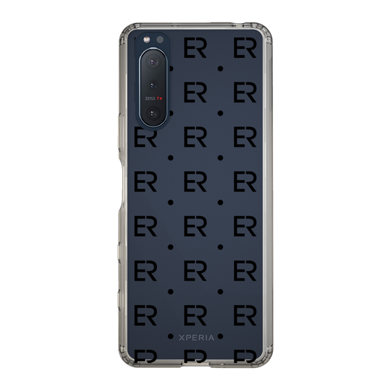 Slim Protection Case［ EVRIS - Monogram - Black ］