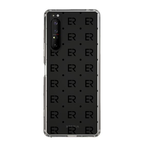 Slim Protection Case［ EVRIS - Monogram - Black ］