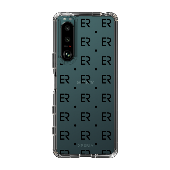 Slim Protection Case［ EVRIS - Monogram - Black ］