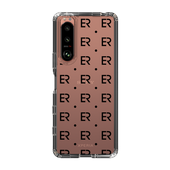 Slim Protection Case［ EVRIS - Monogram - Black ］