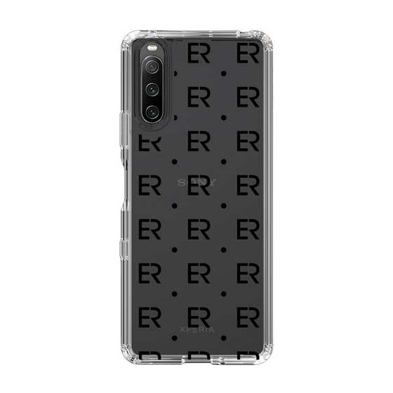 Slim Protection Case［ EVRIS - Monogram - Black ］
