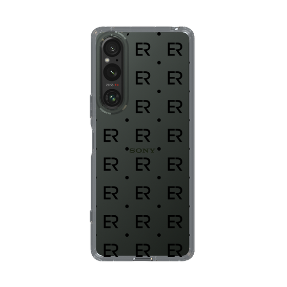Slim Protection Case［ EVRIS - Monogram - Black ］
