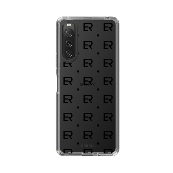 Slim Protection Case［ EVRIS - Monogram - Black ］