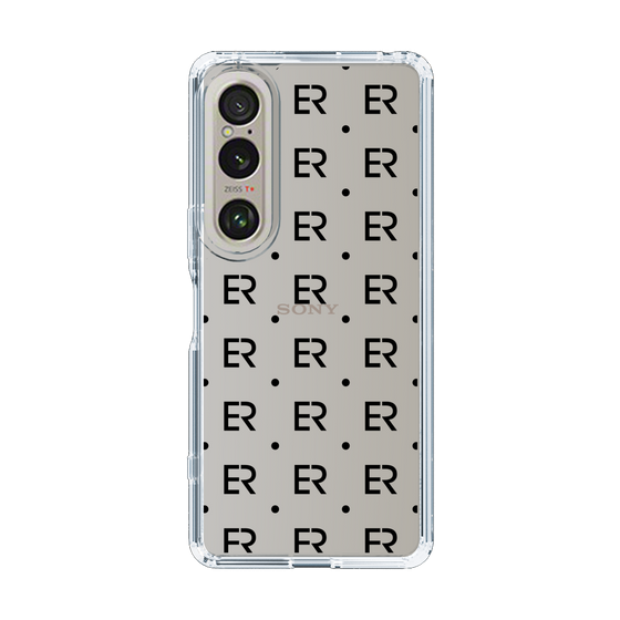 Slim Protection Case［ EVRIS - Monogram - Black ］