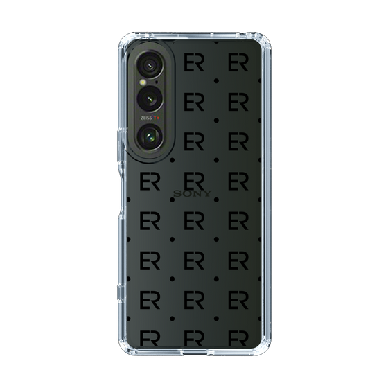 Slim Protection Case［ EVRIS - Monogram - Black ］