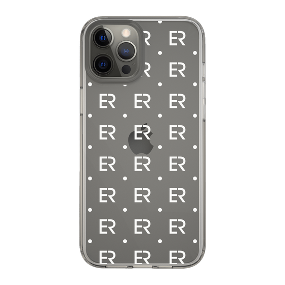 Slim Protection Case［ EVRIS - Monogram - White ］