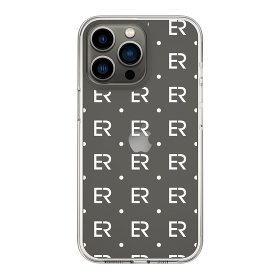 Slim Protection Case［ EVRIS - Monogram - White ］