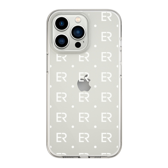 Slim Protection Case［ EVRIS - Monogram - White ］