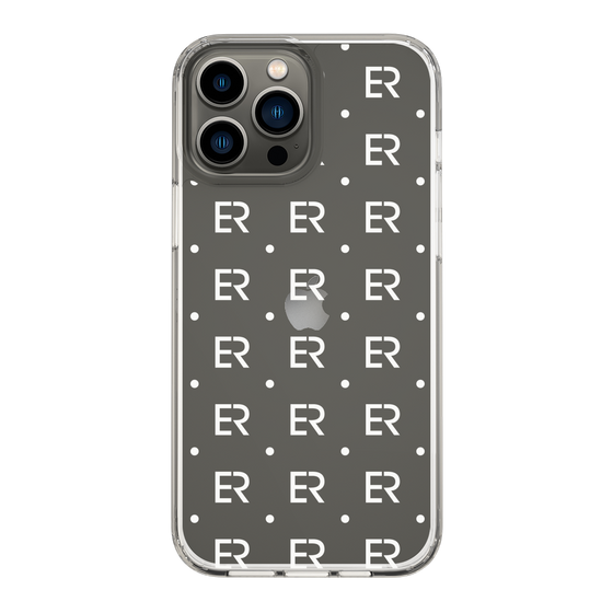 Slim Protection Case［ EVRIS - Monogram - White ］