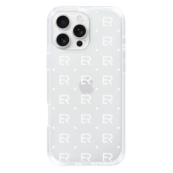 Slim Protection Case［ EVRIS - Monogram - White ］