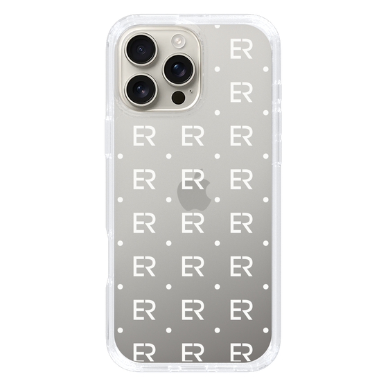 Slim Protection Case［ EVRIS - Monogram - White ］