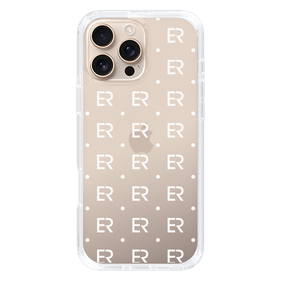 Slim Protection Case［ EVRIS - Monogram - White ］