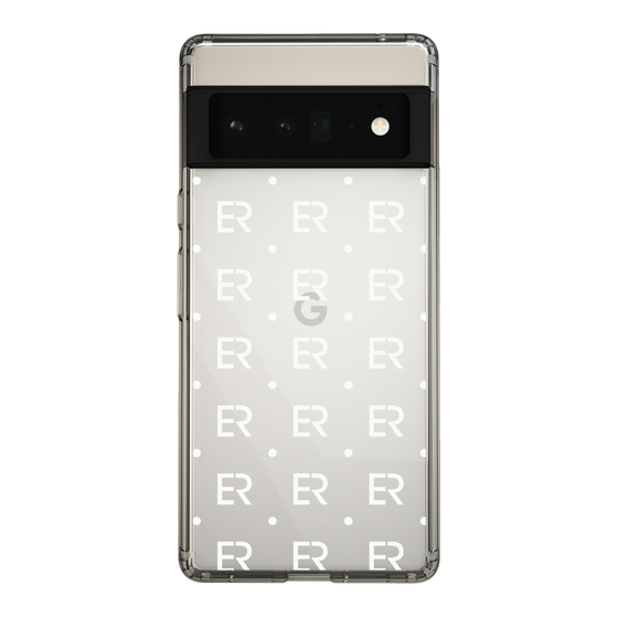 Slim Protection Case［ EVRIS - Monogram - White ］