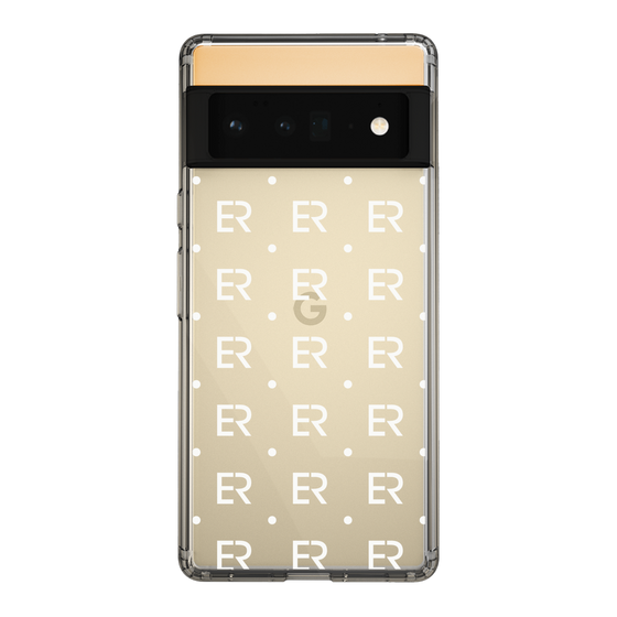 Slim Protection Case［ EVRIS - Monogram - White ］