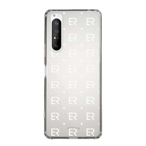 Slim Protection Case［ EVRIS - Monogram - White ］