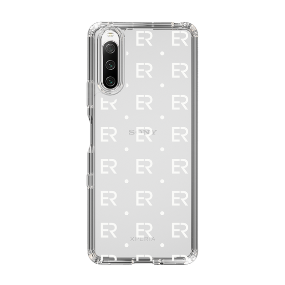 Slim Protection Case［ EVRIS - Monogram - White ］