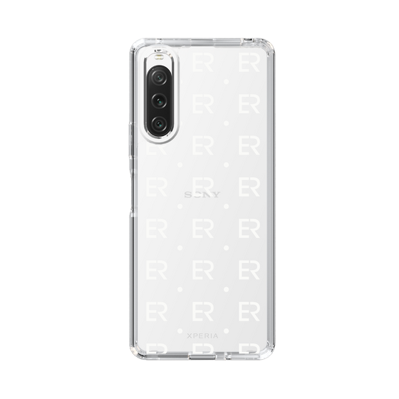 Slim Protection Case［ EVRIS - Monogram - White ］