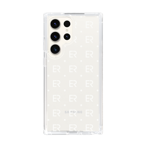 Slim Protection Case［ EVRIS - Monogram - White ］