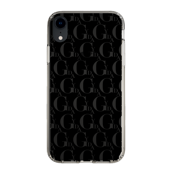 Slim Protection Case［ GYDA - Monogram - Black ］