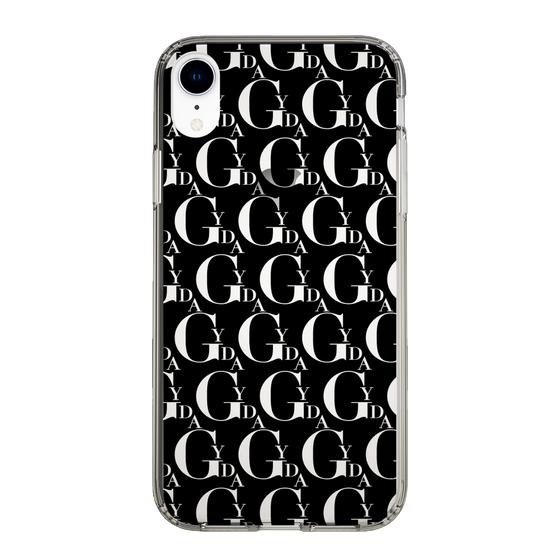 Slim Protection Case［ GYDA - Monogram - Black ］