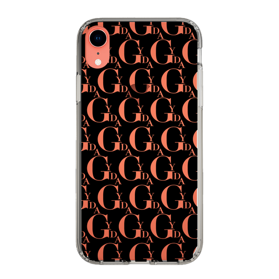 Slim Protection Case［ GYDA - Monogram - Black ］